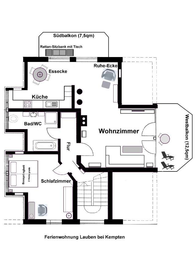 Top Ferienwohnung In Lauben Bei Kempten Exterior foto